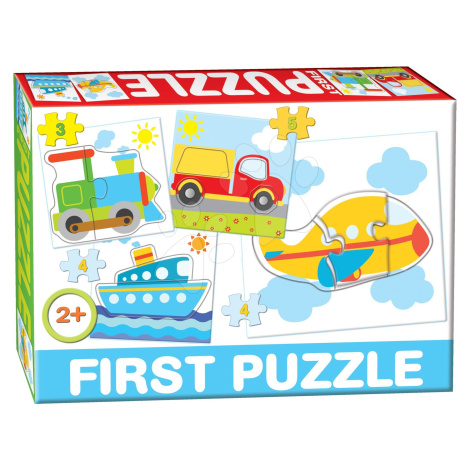 Dohány dětské puzzle 4-obrázkové Baby First Dopravní prostředky 639-3 DOHÁNY