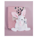 Doudou et Compagnie Paris Doudou Dárková krabička růžová - mini králíček 17 cm