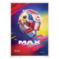 Umělecký tisk Oracle Red Bull Racing - Max Verstappen - Helmet - 2023, Automobilist, 50 × 70 cm