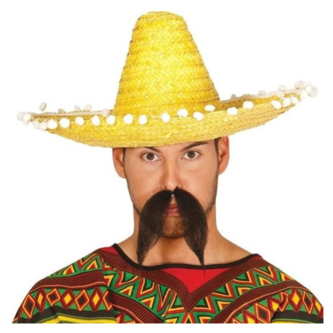 Mexico party - Klobouk Sombrero žluté 45 cm