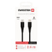 Datový kabel SWISSTEN USB-C / LIGHTNING 0,4m black
