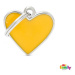Známka My Family Basic Handmade srdce malé žluté