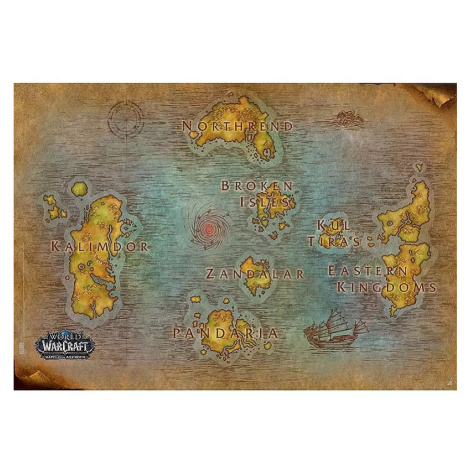 Plakát World of Warcraft - Map GB Eye