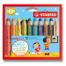 Pastelky Stabilo Woody 3 in 1 - 10 barev