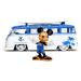 Autíčko s figurkou Disney Mickey Mouse Van Jada kovové délka 15,9 cm 1:24