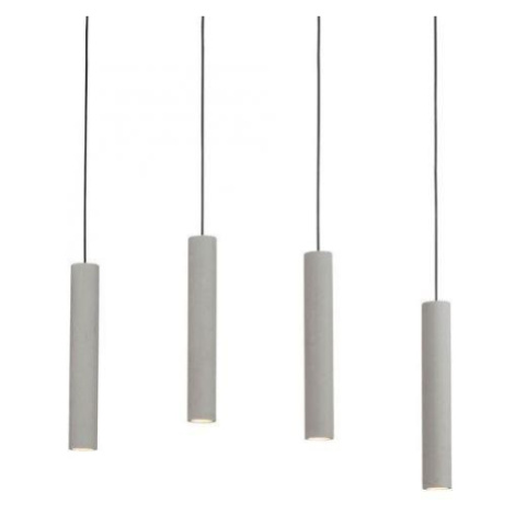 PN 2204-22 ETON Závěsné svítidlo, barva betonu, GU10, do interiéru, 4-ramenné - PAUL NEUHAUS PAULNEUHAUS