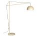 Světle žlutá stojací lampa (výška 180 cm) Liwa – Dutchbone