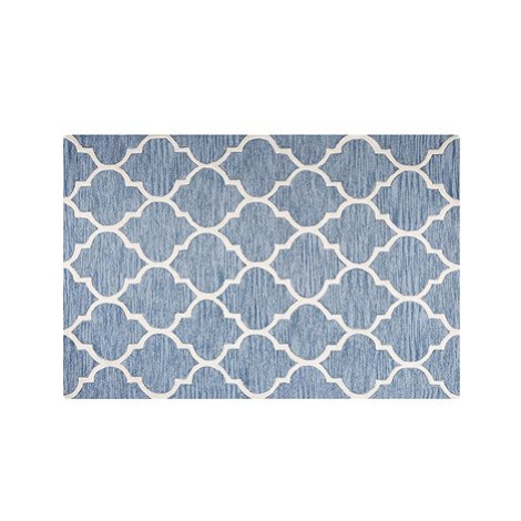 Světle modrý bavlněný koberec 140x200 cm YALOVA, 57828 BELIANI