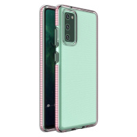 Gelové pouzdro Spring Case s barevným rámečkem pro Samsung Galaxy A02s EU light pink