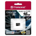 TRANSCEND MicroSDHC karta 16GB Premium, Class 10 UHS-I 300x, bez adaptéru