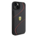 Ferrari hard silikonové pouzdro iPhone 15 PLUS 6.7" black Twist Metal Logo