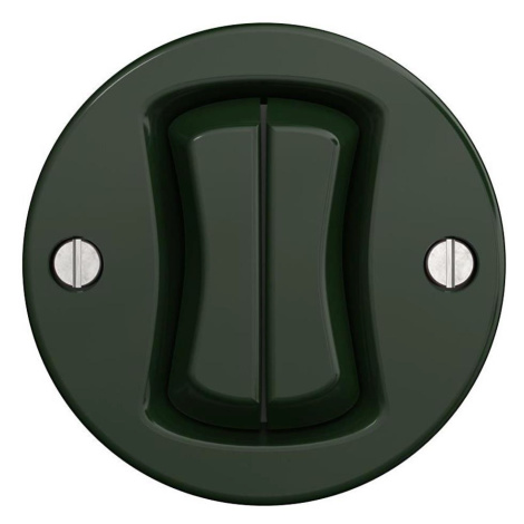 lap - Retro dvojité tlačítko bez rámečku zelená Z/V2/TL2