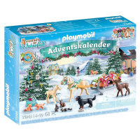 Playmobil 71345 adventní kalendář koně: vánoční jízda na saních