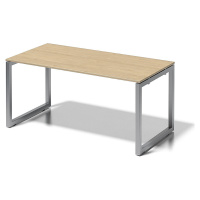BISLEY Psací stůl CITO s podstavcem ve tvaru O, v x š x h 740 x 1600 x 800 mm, podstavec stříbrn