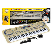 Mamido  Mamido Dětský keyboard s mikrofonem nahráváním USB MP3