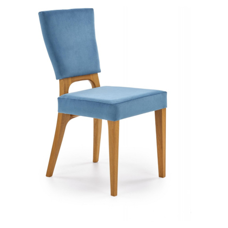 HALMAR Jídelní židle Natys dub medový/modrá