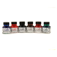 Sada kaligrafických tuší  Daler Rowney 6 × 29,5 ml