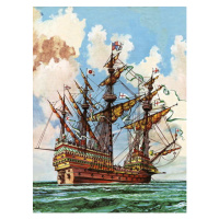 Obrazová reprodukce The Great Harry, flagship of King Henry VIII's fleet, Peter Jackson, 30 × 40