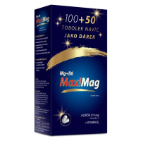 MaxiMag Hořčík 375mg + B6 tobolek 100+50 dárkové balení