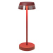 Redo Redo 90311- LED Stmívatelná stolní lampa ILUNA LED/2,5W/5V 3000 mAh IP65 červená