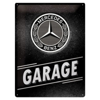 Plechová cedule Mercedes-Benz - Garage, 30 × 40 cm