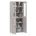 vidaXL Skříň highboard šedá sonoma 69,5 x 34 x 180 cm kompozitní dřevo