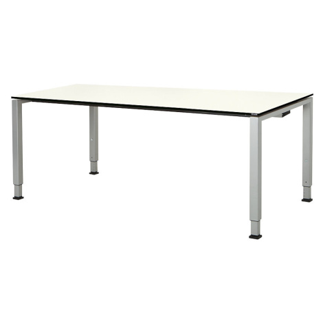 mauser Elegantní výškově nastavitelný stůl, v x š x h 650 - 850 x 1800 x 900 mm, deska s plným j