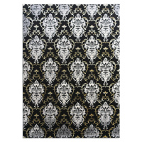 Berfin Dywany Kusový koberec Elite 23282 Black Gold - 80x150 cm