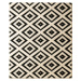 Krémovo-černý koberec Hanse Home Hamla Diamond, 80 x 150 cm