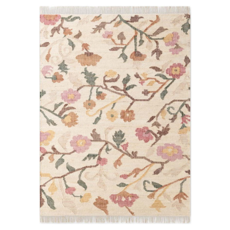 Krémový ručně tkaný jutový koberec 200x300 cm Roya Violette – Elle Decoration
