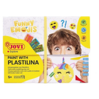 Jovi Dětská modelovací hmota Funny Emojis 8 x 50 g