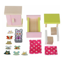 Cubik 12640 Pokoj - dřevěný nábytek pro panenky