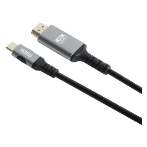 Kabel YENKEE YCU 430 USB-C/HDMI 4K 1,5m Black