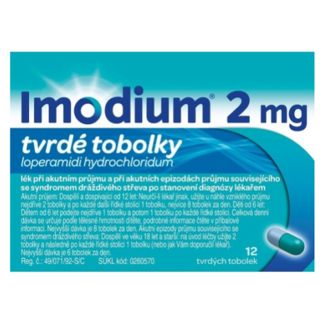 IMODIUM 2MG CPS DUR 12