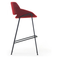 Designové barové židle Monk Barstool Backrest High (výška sedáku 75 cm)