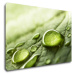 Impresi Obraz Kapky vody na listu - 60 x 40 cm
