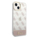 Guess GUHCP14MHG4MHP hard silikonové pouzdro iPhone 14 PLUS 6.7" pink 4G Pattern Script