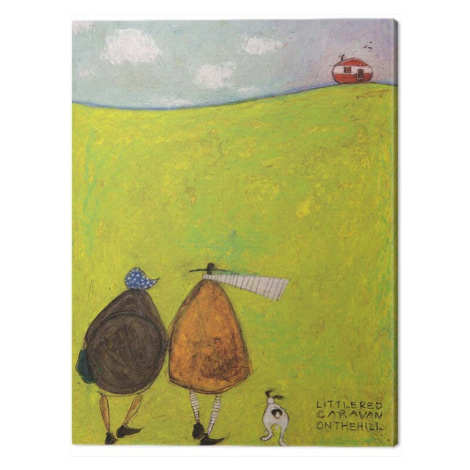 Obraz na plátně Sam Toft - Little Red Caravan on the Hill, 2 - 30×40 cm Pyramid