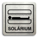 Accept Piktogram "solárium VI" (80 × 80 mm) (stříbrná tabulka - černý tisk)