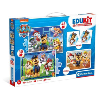 Edukit Disney Paw Patrol 4v1 (pexeso, 48 + 30 puzzle, 6 kostek)