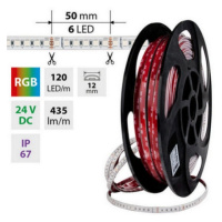 LED pásek McLED 24V RGB š=12mm IP67 14W/m 120LED/m SMD4040 ML-128.004.90.2