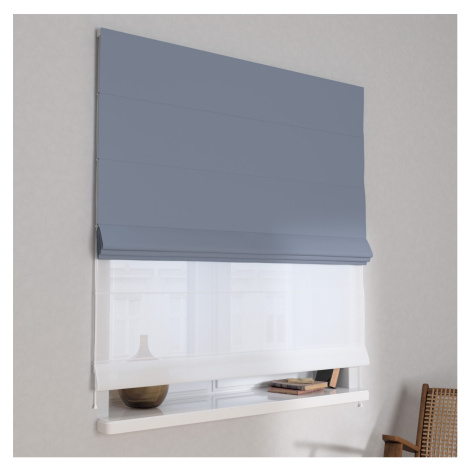 Dekoria Římská roleta Duo, tmavě šedá, Dimout, 269-41