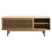 TV stolek v dekoru dubu v přírodní barvě 143x55 cm Tiber – Unique Furniture