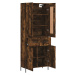 vidaXL Skříň highboard kouřový dub 69,5 x 34 x 180 cm kompozitní dřevo