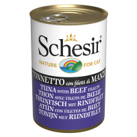 Schesir v želé 6 x 140 g - tuňák s hovězím masem