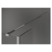 MEXEN/S Kioto Sprchová zástěna WALK-IN volněstojící 100 x 30 x 30 cm, černý vzor, chrom 800-100-
