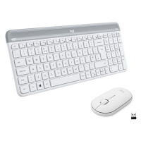 Logitech Slim Wireless Combo MK470, bílá - US