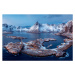 Fotografie Road among winter scenery in Lofoten, Marco Bottigelli, 40 × 26.7 cm