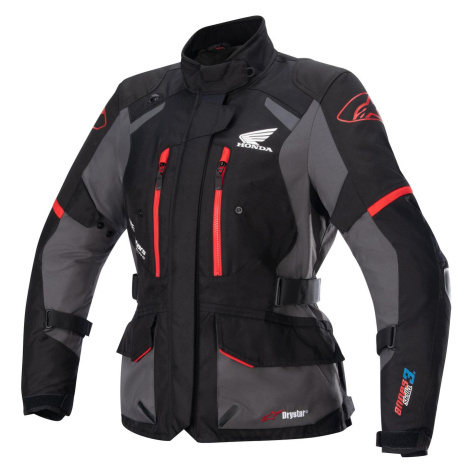 Bunda STELLA ANDES DRYSTAR HONDA kolekce, TECH-AIR 5 kompatibilní, (černá/šedá/červená, vel. M)