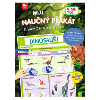 Naučná kniha s plakátem (dinosaurus)